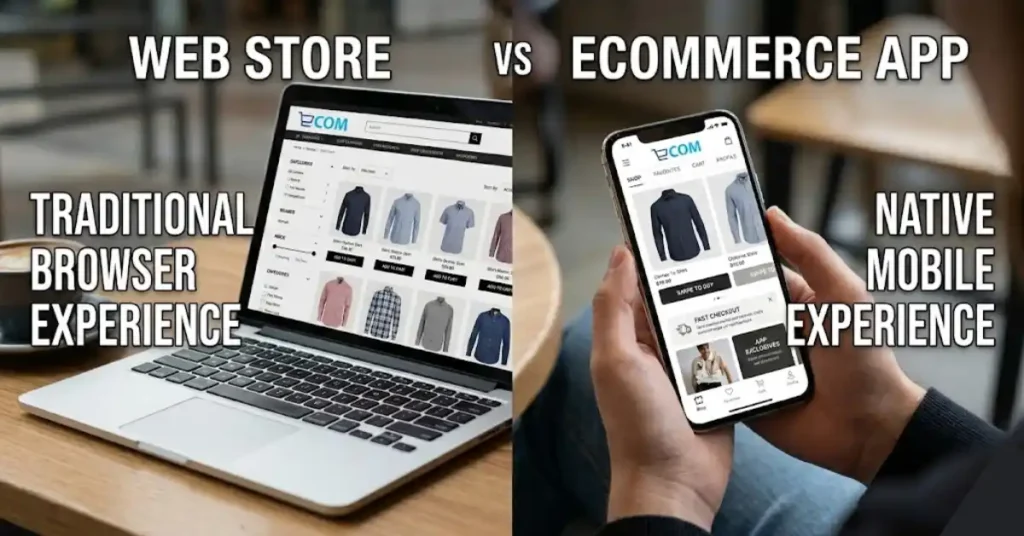 Web Store vs Ecommerce App Which Is Better for Growth